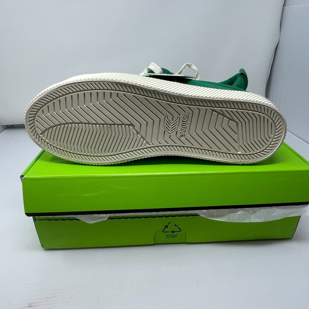 New Cariuma OCA Low Shoes Womens 9.5/ Mens 8 Green Canvas Casual Sneakers - Picture 4 of 5